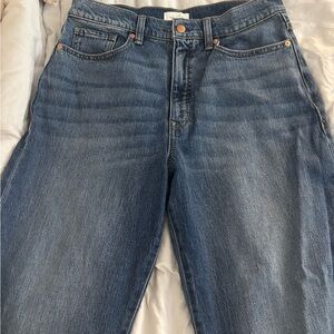 Evereve Blue Straight Leg Jeans